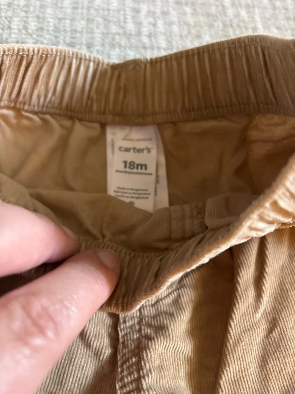 Carters soft corduroy